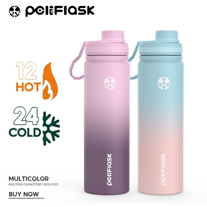 Peliflask กระติกน้ําเก็บอุณหภูมิ 650ML ขวดกระบอกน้ำ สแตนเลส304 แก้วเก็บความเย็น ขวดน้ำ ขวดน้ำสแตนเลส