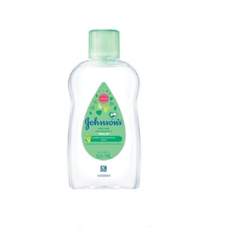 Johnson's Oil Aloe 125MLจอห์นสัน เบบี้ออยล์ สูตรผสมอโลเวร่าแ…