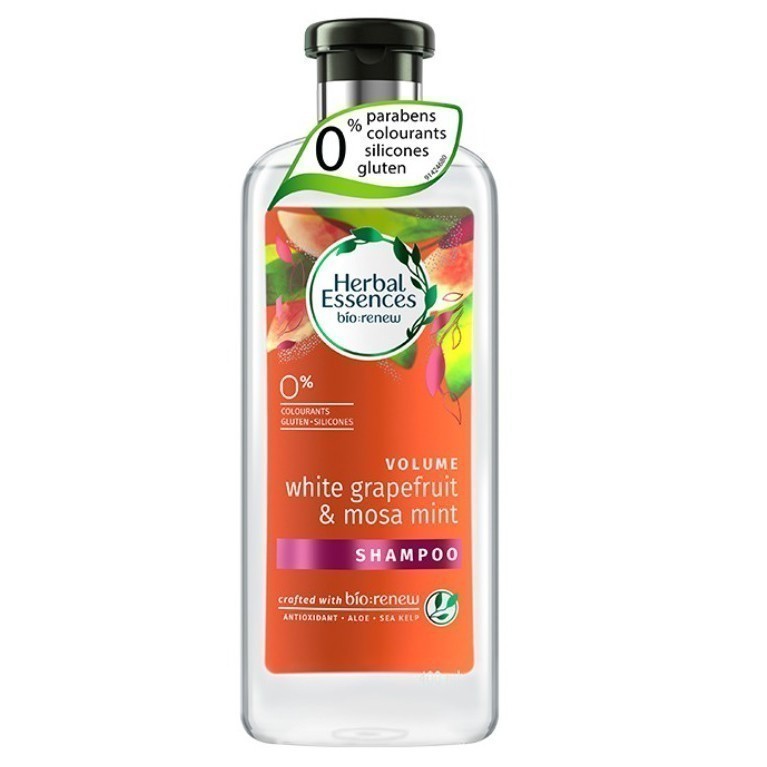 [Discontinued] Herbal Essences เฮอร์บัล เอสเซ้นส์ วอลุ่ม ไวท์ เกรปฟรุต แอนด์ โมซ่า มิ้นท์ แชมพู 400ml - รูปที่ 2