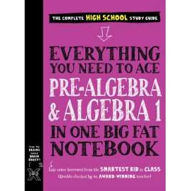 Everything You Need to Ace Pre-Algebra and Algebra I in One Big Fat Notebook [Paperback]
