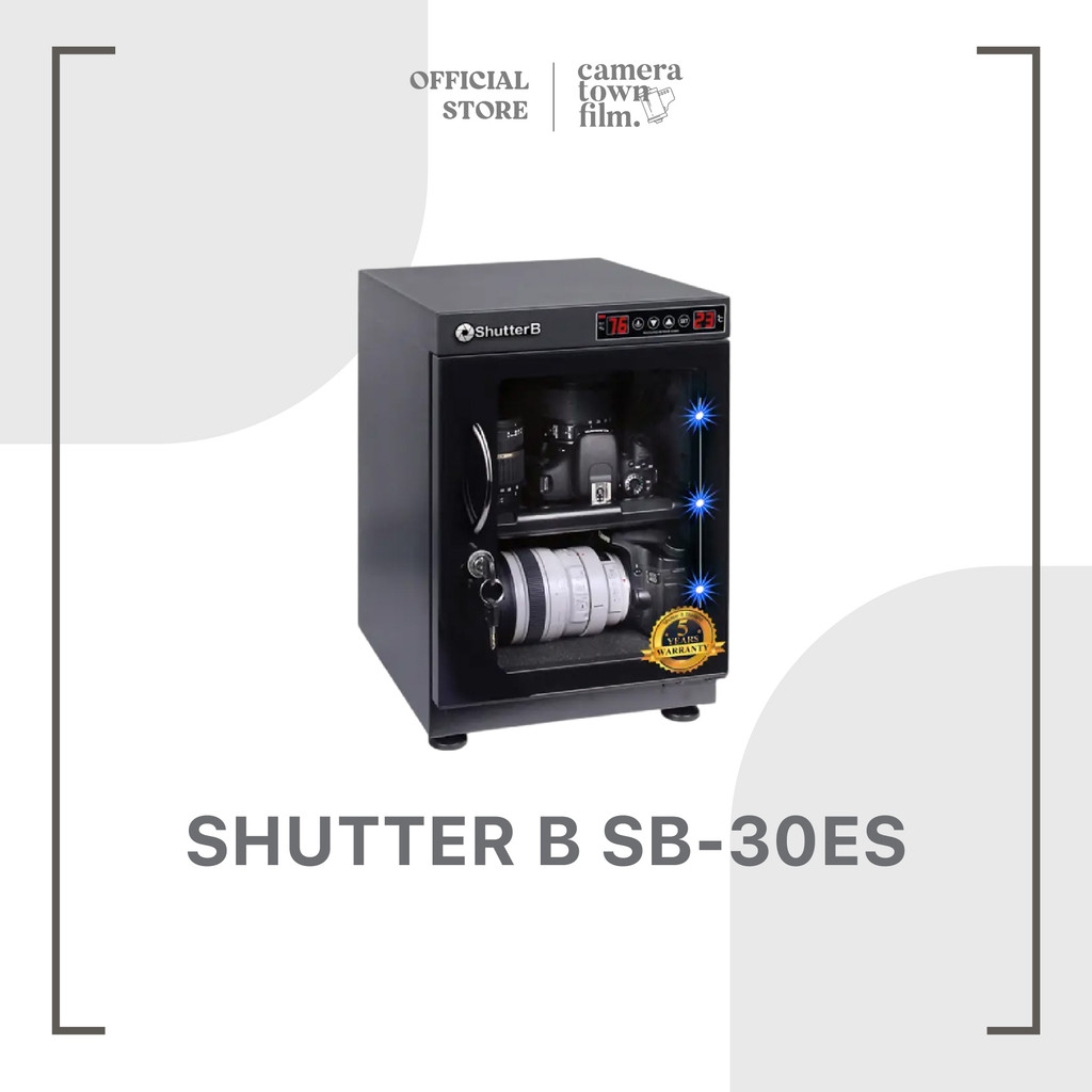 ตู้กันชื้น SHUTTER B DRY CABINET SB-30ES [ประกันศูนย์ 5 ปี]