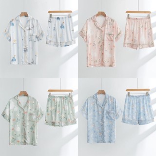 ชุดนอน Muslin pajamas [ โค้ด MUSSEP130 ลด 130 ฿]ผ้าเยื่อไผ่ (รุ่น A407,A408,A409,A410,A411)