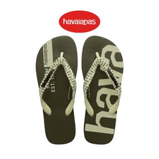 Havaianas รองเท้าแตะผู้ชาย Top Logomania Mid Tech - Black รุ่น 41470630090BKXX (รองเท้าแตะชาย)