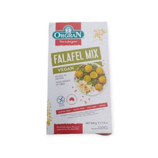 Orgran Falafel Mix Vegan สำหรับทำ ฟาลาเฟล ออร์แกรน 200กรัม