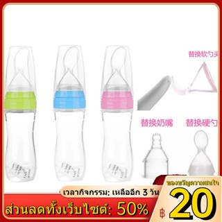 ☼【120ml】ขวดนมสำหรับเด็กทารกจุกซิลิโคนเด็กเครื่องมือเสริมอาหารหย่านมอาหารบนโต๊ะอาหาร