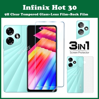 3-in-1 กระจกนิรภัยกันรอยหน้าจอ 30 องศา สําหรับ Infinix Hot 30i 20i 20 30 5G