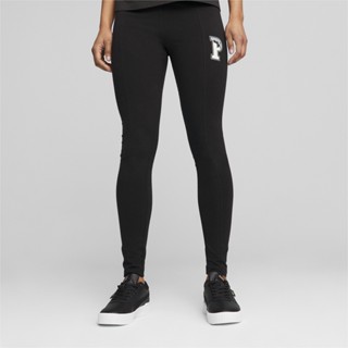 PUMA BASICS - เลกกิ้งผู้หญิง PUMA SQUAD Leggings สีดำ - APP - 62149001