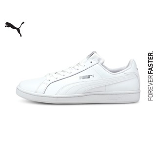 PUMA SPORT CLASSICS - รองเท้ากีฬา Smash Leather สีขาว - FTW - 35672202