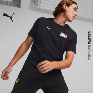 PUMA AUTO - เสื้อยืดผู้ชาย Scuderia Ferrari Shield สีดำ - APP - 53585001