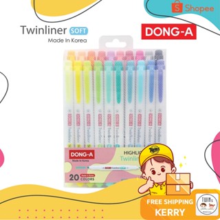 ถูกสุด ปากกาเน้นข้อความ Twinliner แบบเซ็ต 12 สี และ 20 สี