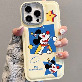 เคสโทรศัพท์มือถือ แบบนิ่ม ลายมิกกี้ เมาส์ สําหรับ iPhone 14Promax 13 12 11 7Plus X XR xsmax