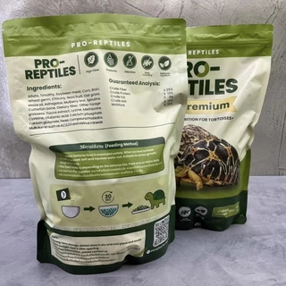 อาหารเต่าบก Pro-Reptiles กินง่าย มีไฟเบอร์สูง เหมาะสำหรับเต่าบกทุกสายพันธุ์ สูตรPremium สูตรOriginal