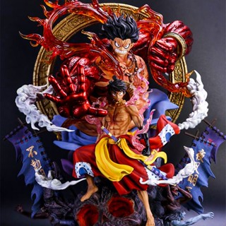 Figure One Piece [รุ่นคุณภาพสูง]One Piece Fudo King Luffy Crows Luffy Sanjo Sauron รูปปั้นขนาดใหญ่