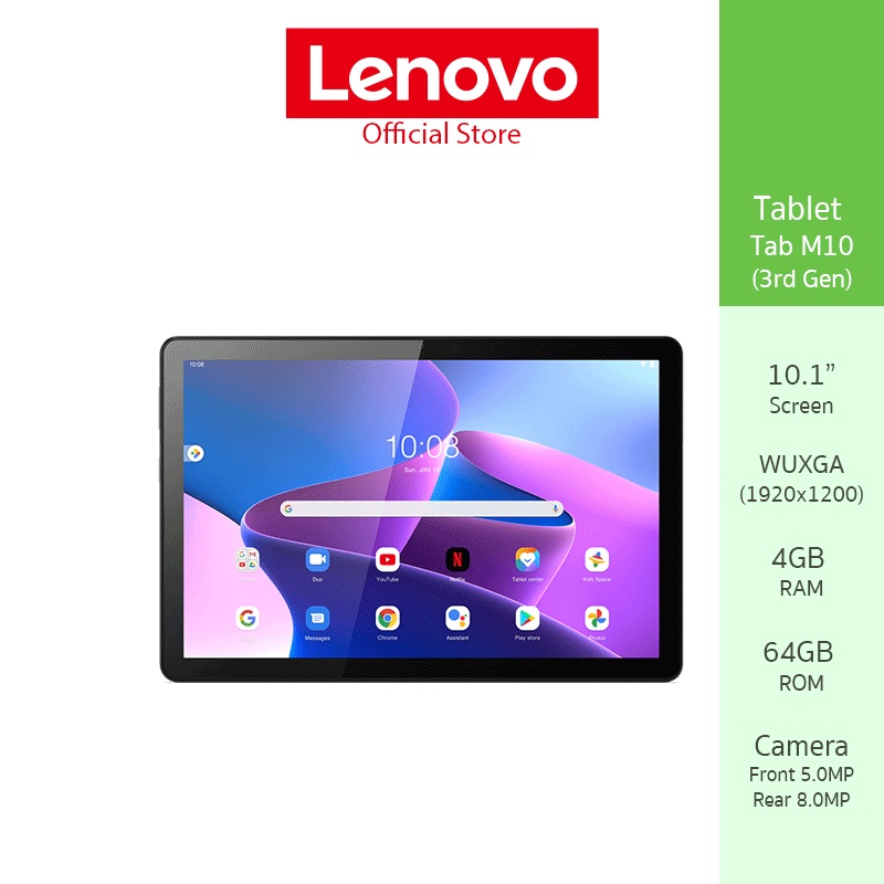 Lenovo Tablet (แท็บเล็ต) Tab M10 (3rd Gen) ZAAF0014TH - Android ใส่ซิมโทรออกได้