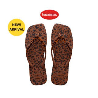 Havaianas รองเท้าผู้หญิง SLIM SQUARE VELVET - BROWN  รุ่น 41482771976BRXX (รองเท้าแตะ รองเท้า รองเท้าแตะหญิง รองเท้าแตะผู้หญิง)