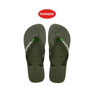 Havaianas รองเท้าแตะ BRASIL LOGO - GREEN รุ่น 41108503058GNXX (รองเท้าผู้ชาย รองเท้าผู้หญิง รองเท้า รองเท้าแตะชาย รองเท้าแตะหญิง)