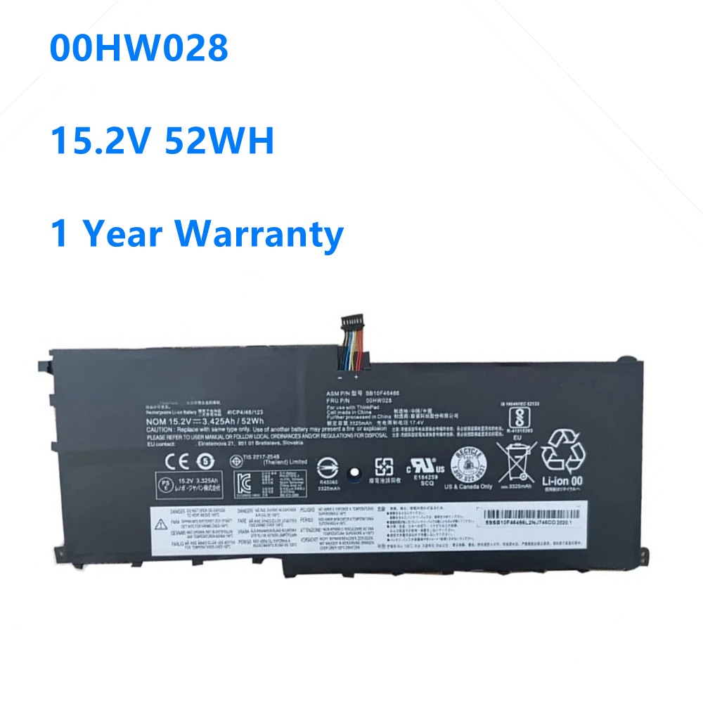 00HW028 Battery For Lenovo ThinkPad X1 Carbon 4TH GEN 20FC 2016 01AV441 01AV458 00HW029 01AV438 01AV