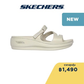 Skechers สเก็ตเชอร์ส รองเท้าแตะผู้หญิง Women Sandals - 111232-NAT Anti-Odor, Arch Fit, Dual-Density, Hanger Optional, Machine Washable, Luxe Foam