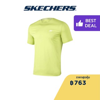 Skechers สเก็ตเชอร์ส เสื้อยืดแขนสั้นผู้ชาย Men Comfort Sports Short Sleeve Tee Apparel - P223M024-00V4