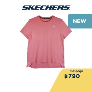 Skechers สเก็ตเชอร์ส เสื้อยืดออกกำลังกายผู้หญิง Women Training Tee Apparel - SP123W045-016P