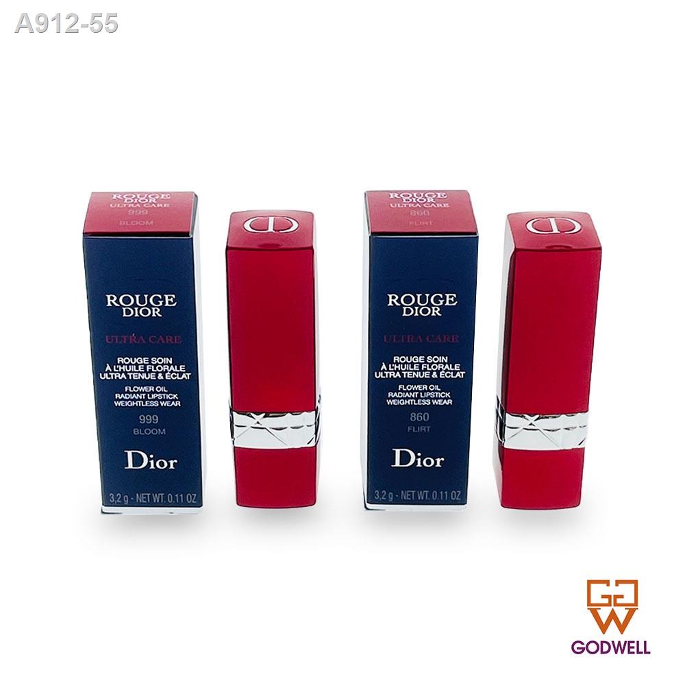 ﹉┇✻Christian Dior - Rouge Dior Ultra Care Lipstick (860 Flirt/999 Bloom) 3.2g - Ship From Hong Kong