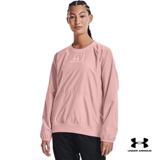 Under Armour UA Womens RUSH™ Woven Crew เสื้อออกกำลังกาย เทรนนิ่ง สำหรับผู้หญิง