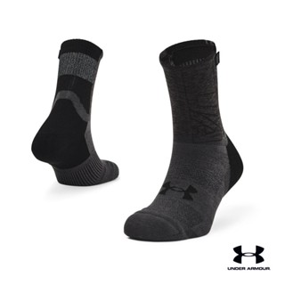 Under Armour UA Unisex Armour Dry™ Run Crew Socks อันเดอร์ อาเมอร์ ถุงเท้าวิ่ง สำหรับทุกเพศ รุ่น Armour Dry™