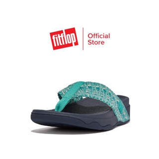 FITFLOP SURFA GEO-WEBBING รองเท้าแตะแบบหูหนีบผู้หญิง รุ่น GA4-A51 สี TAHITI BLUE