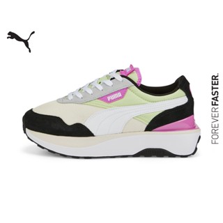 PUMA EVOLUTION - สนีกเกอร์ผู้หญิง Cruise Rider สีขาว - FTW - 37507242