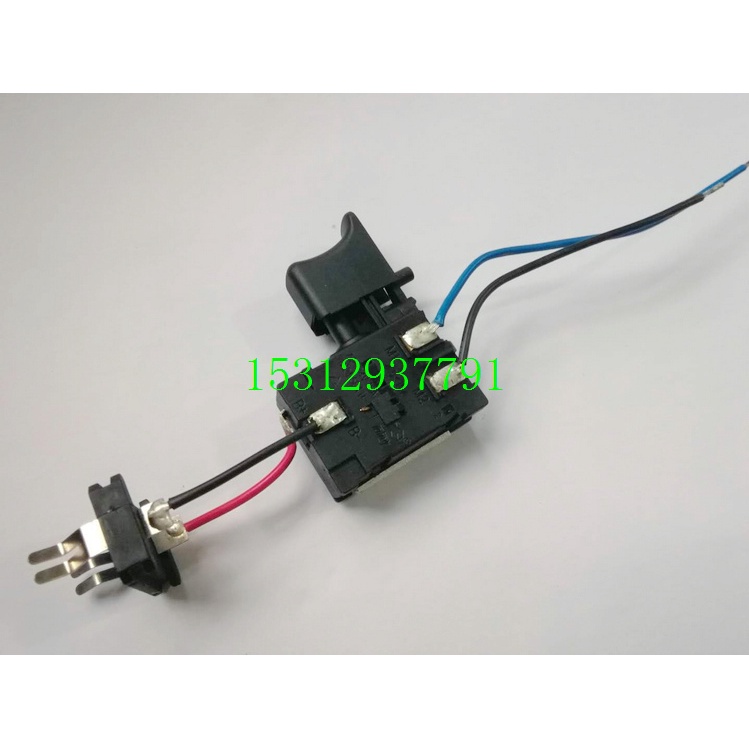 พร้อม A Dongcheng JZ06-10A/J0Z-FF06-10 สวิตช์สว่านแบบชาร์จไฟได้ 12V การควบคุมความเร็วไปข้างหน้า การห