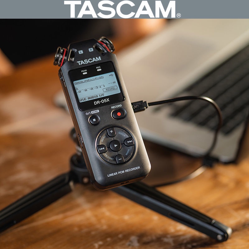 ♛-❀Tascam Dasguan DR05X ปากกาบันทึก ASMR อุปกรณ์บันทึก 2 ช่องไมโครโฟนควบคุมด้วยเสียง Sleep Aid อุปกร