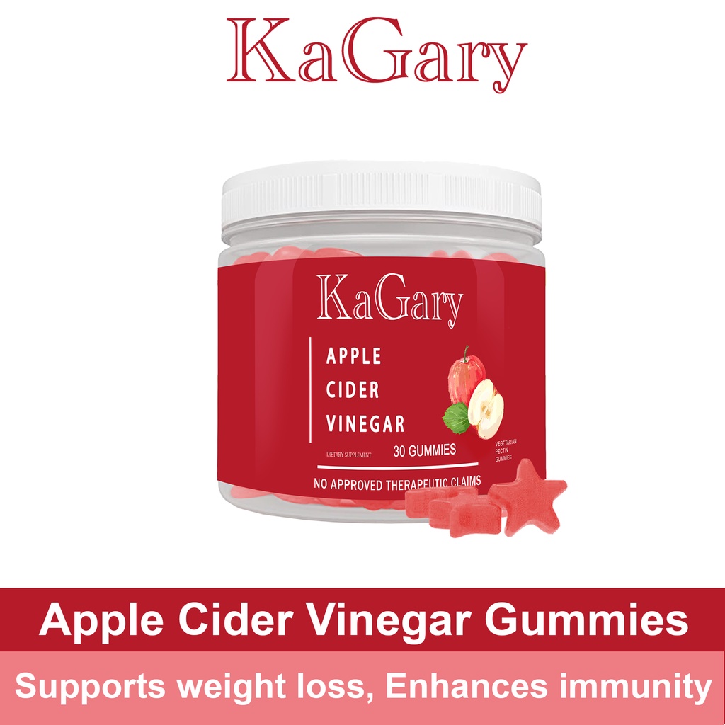 Kagary Apple Cider Vinegar Gummies กัมมี่น้ำส้มสายชูแอปเปิ้ลไซเดอร์สำหรับการลดน้ำหนักและวิตามินดีท็อ