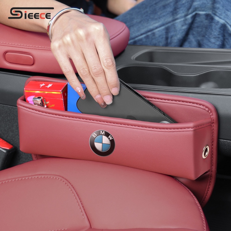 Sieece หนัง กล่องเก็บของข้างเบาะรถยนต์ สำหรับ BMW F30 E46 F10 E36 G20