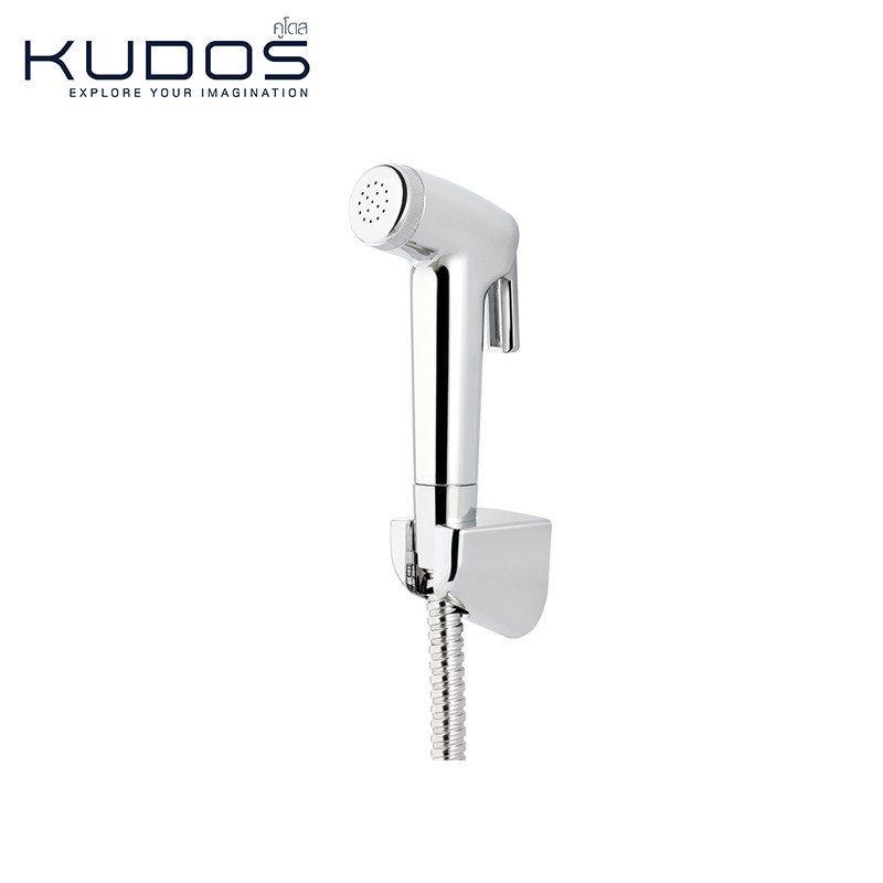 KUDOS สายฉีดชำระพร้อมสายและขอแขวน รุ่น KBB201C (สีโครมเมี่ยม)