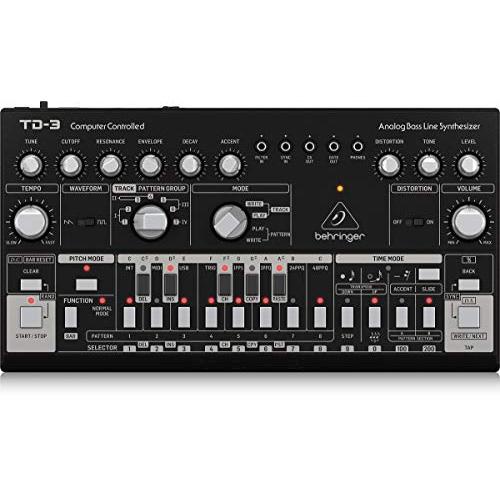 Behringer Td-3-Bk เครื่องสังเคราะห์เบสไลน์ แบบอะนาล็อก
