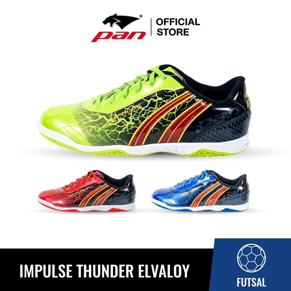 [PANTSDGWS ลด 100]  PAN รองเท้าฟุตซอล เด็ก รุ่นVIGOR X THUNDER ELVALOY PF14PA ไซซ์35-38