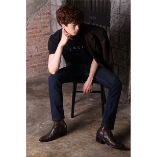 กางเกงยีนส์ผู้ชาย ทรงกระบอกเล็ก Jack Russel Klassik J-1135 Slim Fit Deep Blue