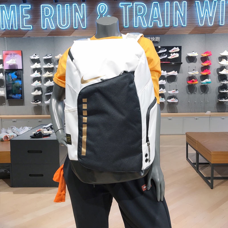 ❐♞Nike NIKE Sports Basketball Elite Bag กระเป๋าเป้สะพายหลังเบาะลมนักเรียนกระเป๋านักเรียนคอมพิวเตอร์ผ