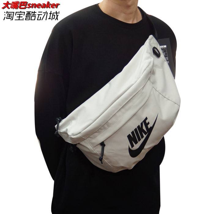 ✎☈NIKE Wang Yibo สไตล์เดียวกัน Nike crossbody bag กระเป๋าคาดเอว กระเป๋าสะพาย กระเป๋าคู่ BA5751 dc7354 db469