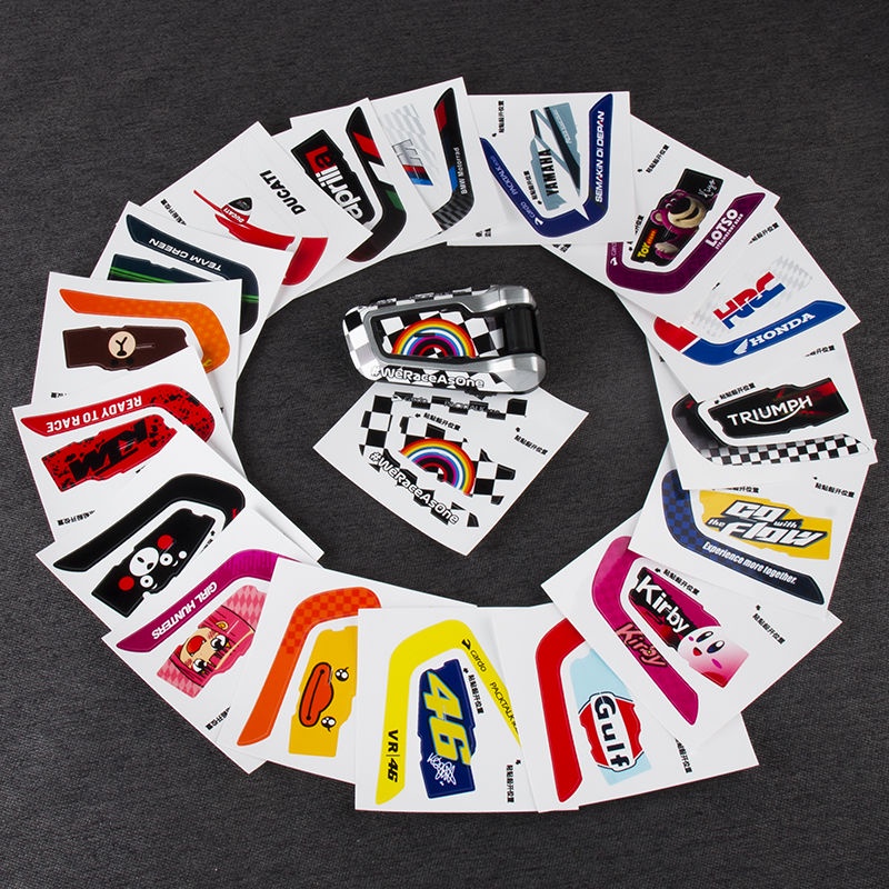 สติกเกอร์ตกแต่งหูฟังบลูทูธ รูปรถจักรยานยนต์ สําหรับ Generation Cardo Cardo