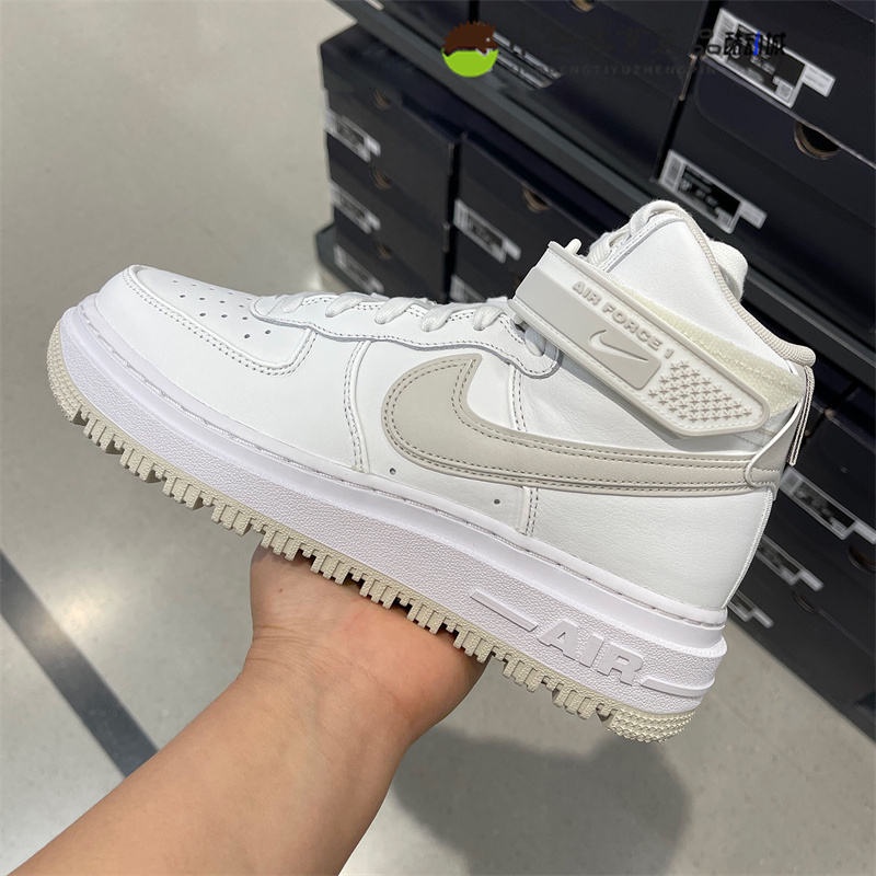 ❐♣✢รองเท้าผู้ชาย Nike AIR FORCE 1 off-white One รองเท้าผ้าใบลำลองทรงสูง DA0418-100