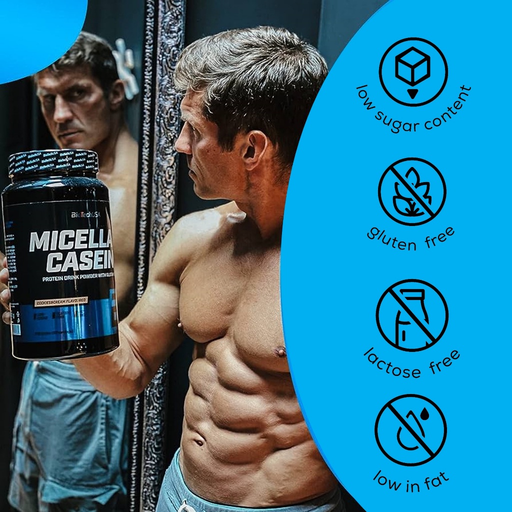 BioTechUSA Protein drink powder with Micellar Casein 2270g (ไมเซลล่า เคซีน โปรตีน โปรตีนก่อนนอน) ราคา ถูกที่สุด ดีลบีเคเค แกลเลอรีภาพที่ 2