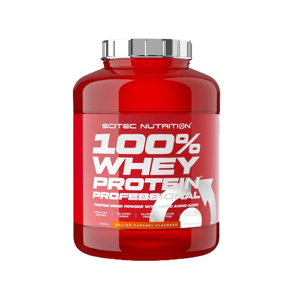 SCITEC NUTRITION 100% Whey Protein เวย์โปรตีน (Salted Caramel รสซอลท์ คาราเมล) เพิ่มกล้ามเนื้อ