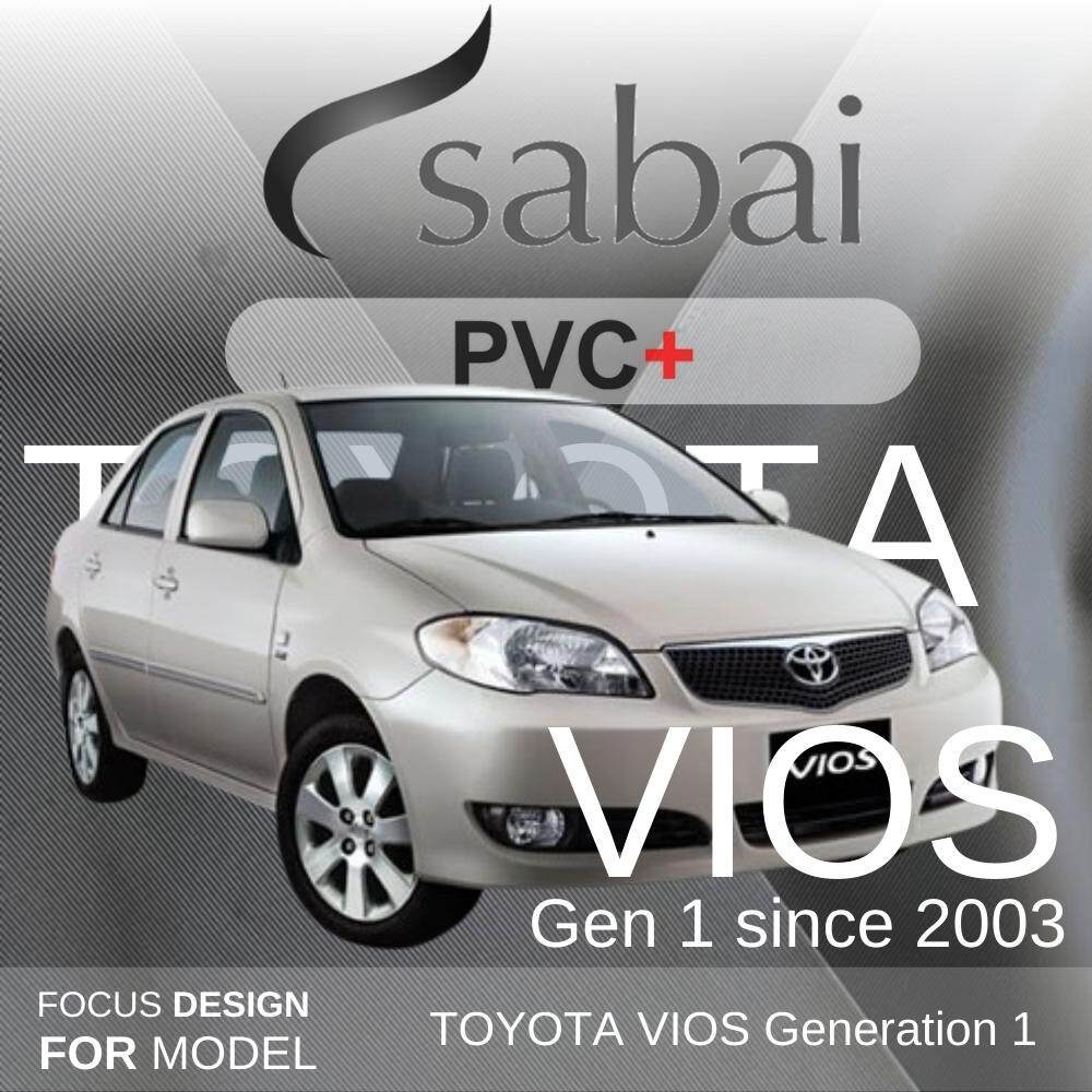 SABAI ผ้าคลุมรถยนต์ TOYOTA VIOS 2003 Gen 1 มีถุงคลุมเสาด้านหลัง เนื้อผ้า PVC อย่างหนา คุ้มค่า เอนกป