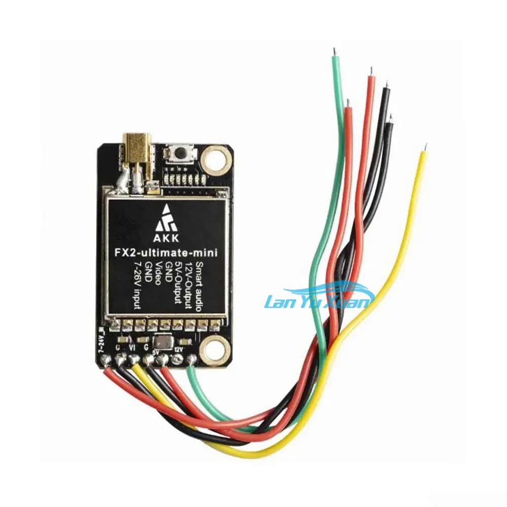 AKK FX2 Ultimate Mini 5.8GHz 40CH 25MW/200MW/600MW/1200MW Switchable FPV เครื่องส่งสัญญาณสำหรับ RC F