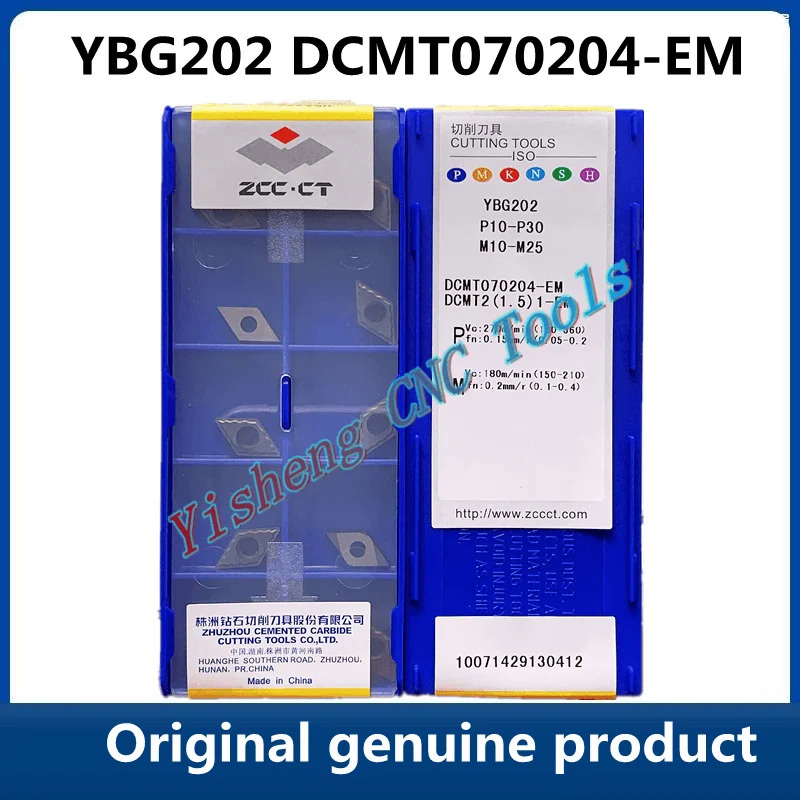 ∮ DCMT070204-IN YBG205 10ชิ้น Zcc CT CT CT