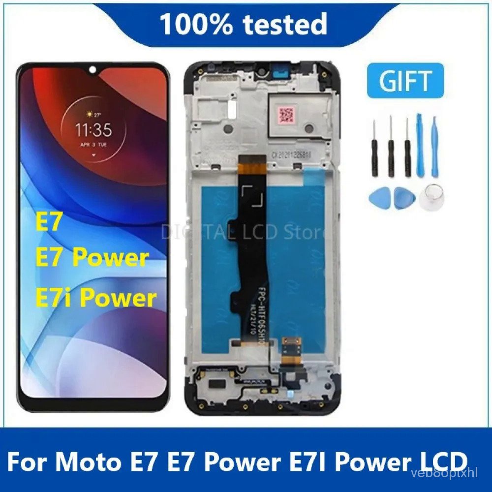 6.5 "; LCD ต้นฉบับสำหรับ Motorola Moto E7หน้าจอ Lcd Touch Digitizer Assembly สำหรับ Moto E7 LCD Diaplsy E7i LCD