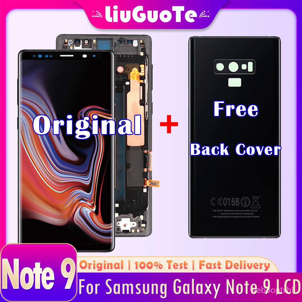หน้าจอ Super AMOLED สำหรับ Samsung Galaxy Note 9จอแสดงผล Lcd Touch Screen Digitizer Assembly สำหรับ Samsung Note9 SM-N96
