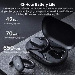 [ประกันศูนย์ไทย] TOZO Open Buds หูฟังบลูทูธ หูฟังไร้สาย หูฟังออกกำลังกาย truewireless Bluetooth 5.3