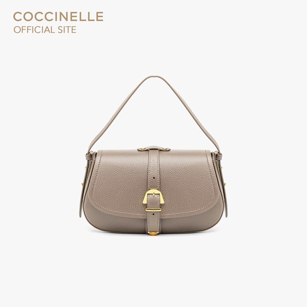 COCCINELLE กระเป๋าถือผู้หญิง รุ่น MAGALU' HANDBAG 180201 สี WARM TAUPE